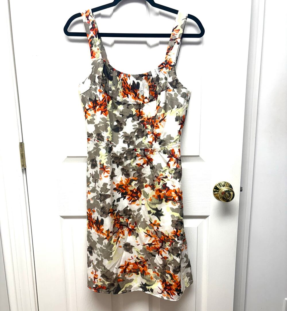 Banana Republic Dress Silk Blend Floral Sundress, Lined Women's Size 4